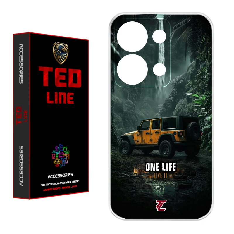 کاور تد لاین طرح ماشین آفرود کد 1119 مناسب برای گوشی موبایل شیائومی Redmi Note 13 Pro 4G / Poco M6 Pro