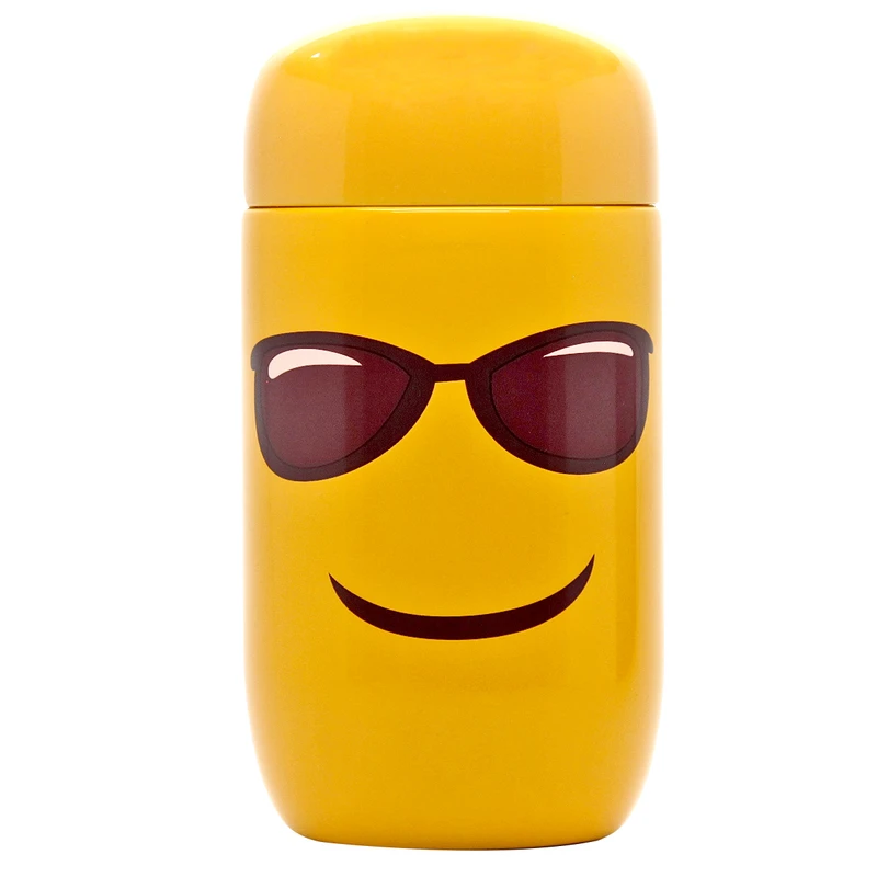 ماگ سفری شینبیک مدل ایموجی عینک آفتابی گنجایش 0.200 لیتر