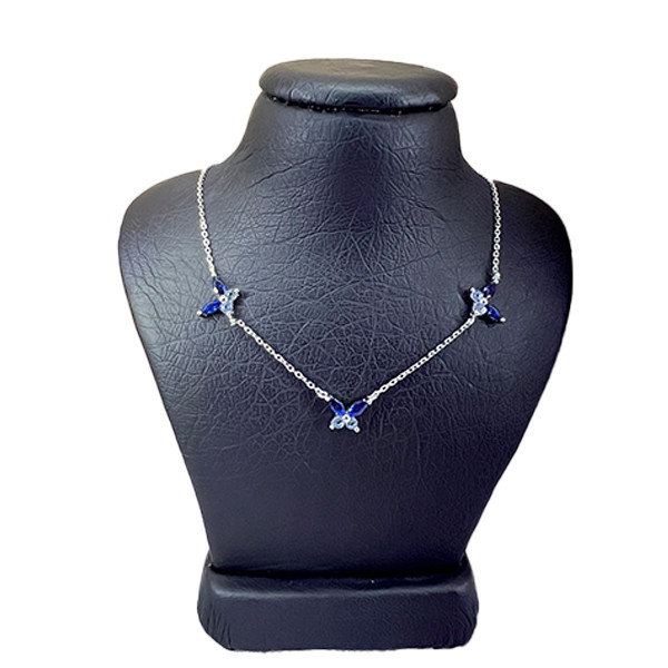 گردنبند نقره زنانه مدل پروانه ظریف کد 695664