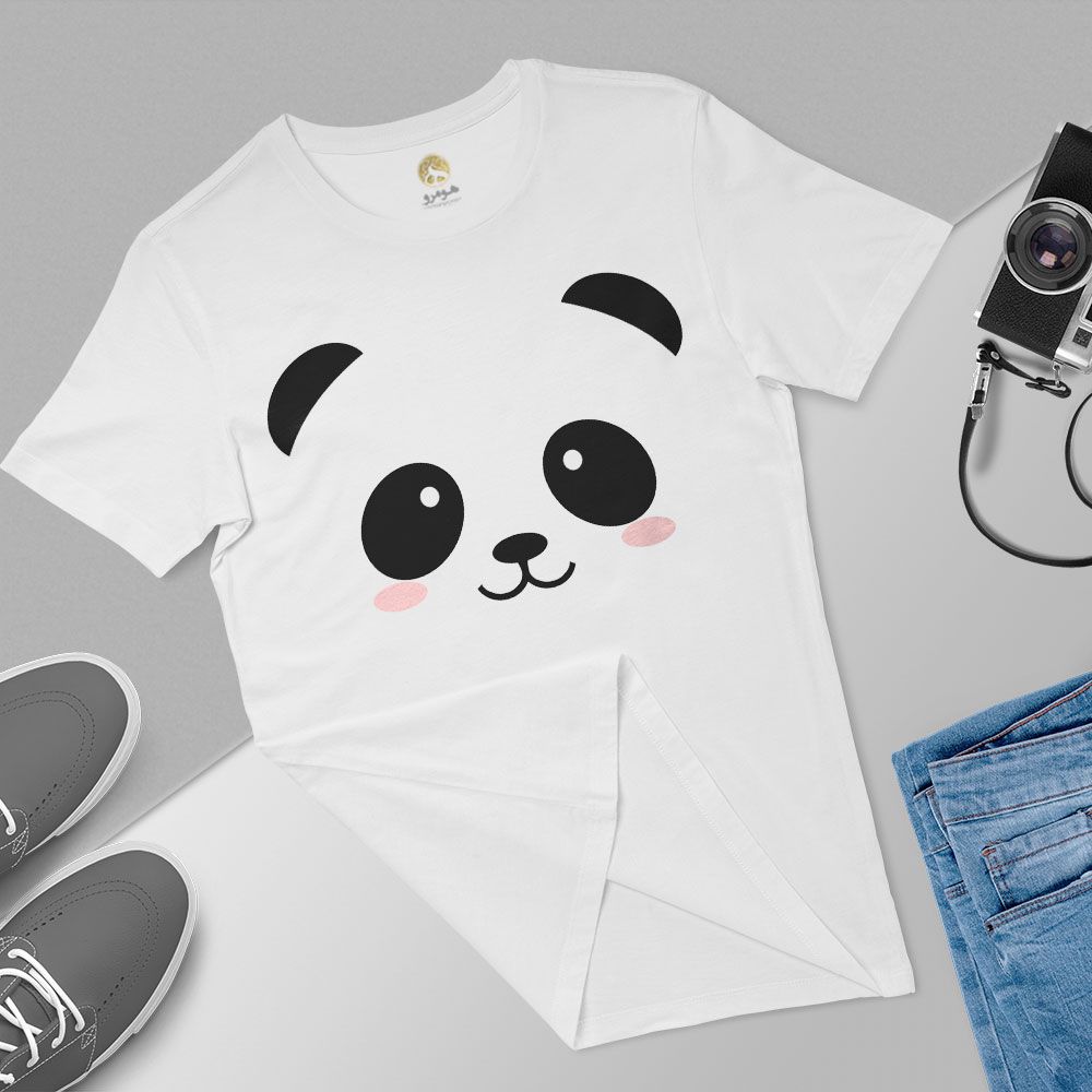 تی شرت آستین کوتاه زنانه هومرو مدل TW069 طرح پاندا -  - 5