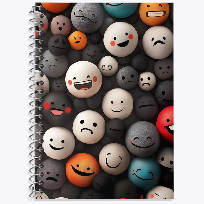 دفتر نت موسیقی 50 برگ خندالو طرح پترن ایموجی کد N5860