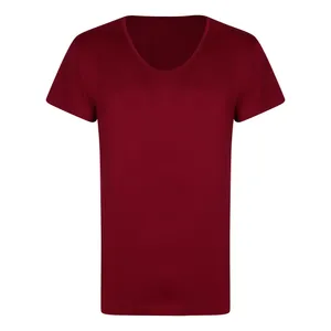 زیرپوش آستین دار یقه گرد مردانه مدل سوپر نخ پنبه