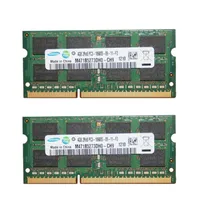 رم لپ تاپ DDR3 دو کاناله 1333 مگاهرتز سامسونگ مدل 10600s ظرفیت ۴ گیگابایت بسته ۲ عددی