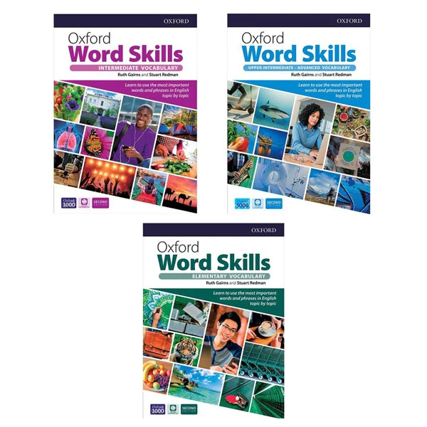 کتاب Oxford Word Skills Second Edition اثر Ruth Gairns And Stuart Redman انتشارات زبان مهر3جلدی