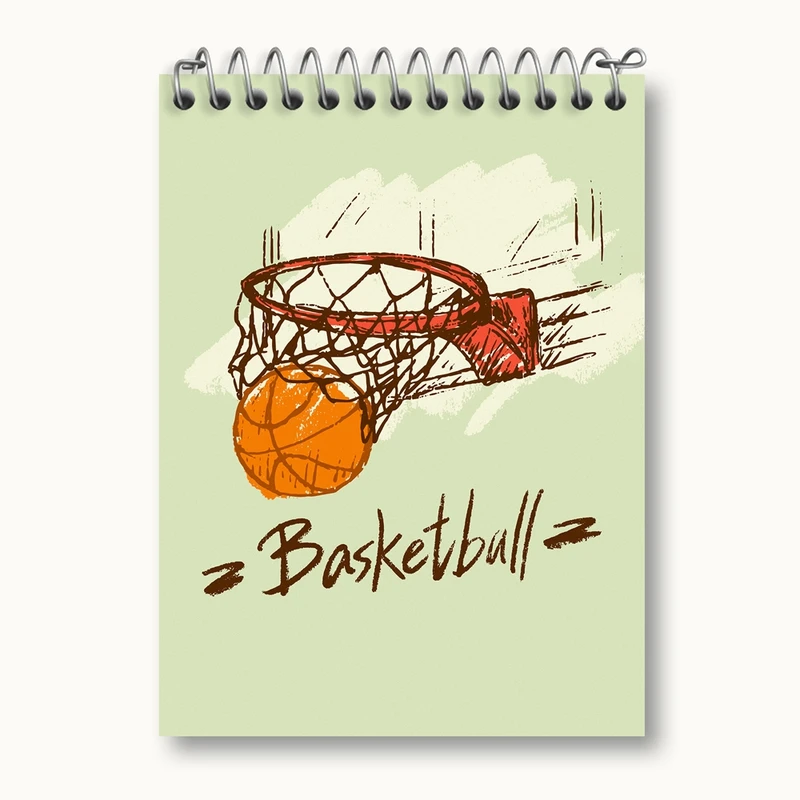 دفتر یادداشت 50 برگ خندالو مدل بسکتبال Basketball کد 26442