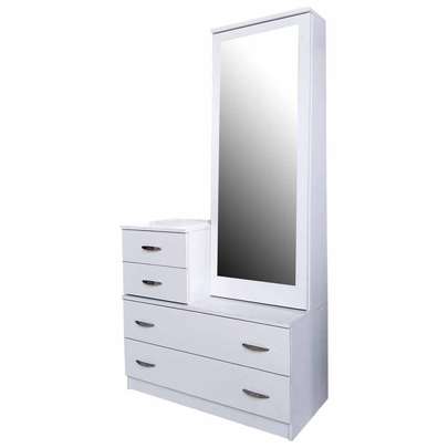 کمد دیواری همراه با میز آرایش و میز تحریر و کتابخانه دخترانه ساده با آینه با قیمت مناسب و ارزان