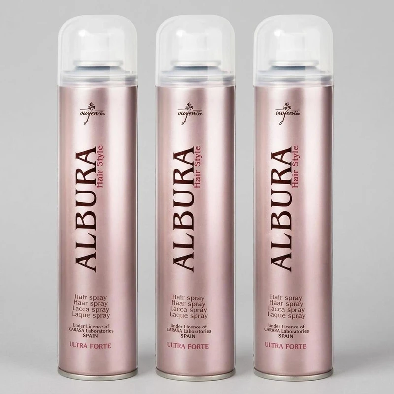 اسپری چسب مو آلبورا مدل Ultra Forte حجم 250 میلی لیتر مجموعه 3 عددی