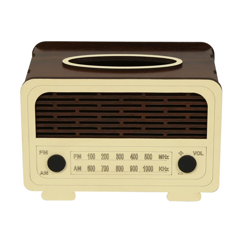 جا دستمال کاغذی طرح کلاسیک مدل رادیو FM