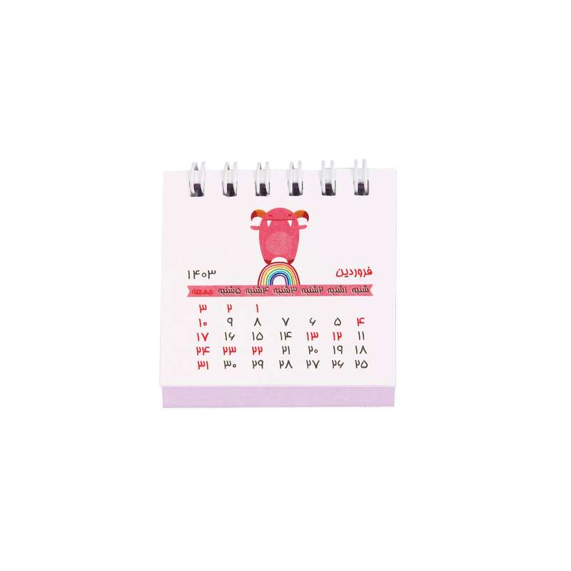 تقویم رومیزی سال 1403 دات مدل هیول تقویم رومیزی سال 1403 دات مدل هیول