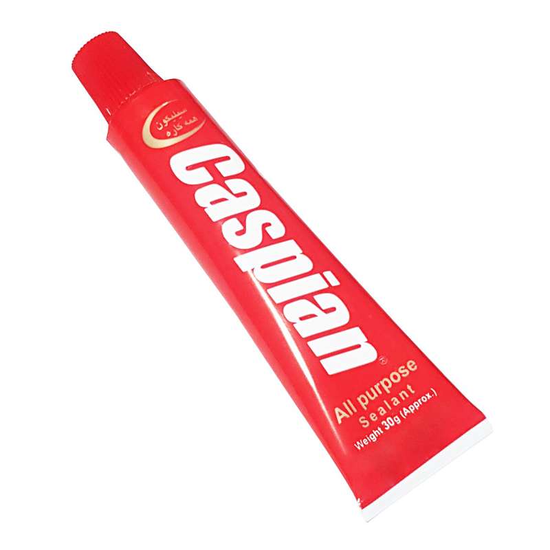 چسب سیلیکون کاسپین مدل شفاف حجم 30 میلی لیتر