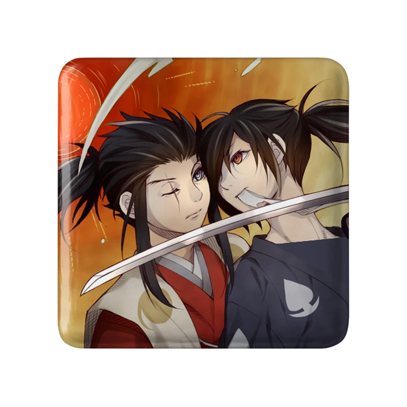 پیکسل خندالو طرح هیاکیمارو و تاهومارو انیمه دورورو مدل مربعی کد 33580