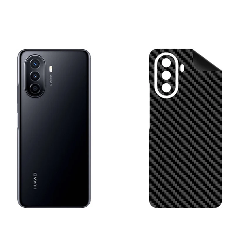 برچسب پوششی بستور مدل BT-Fiber طرح فیبر کربن مناسب برای گوشی موبایل هوآوی Nova Y70