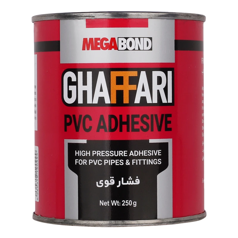 چسب پی وی سی غفاری مدل Mega Bond وزن 250 گرم مجموعه 24 عددی