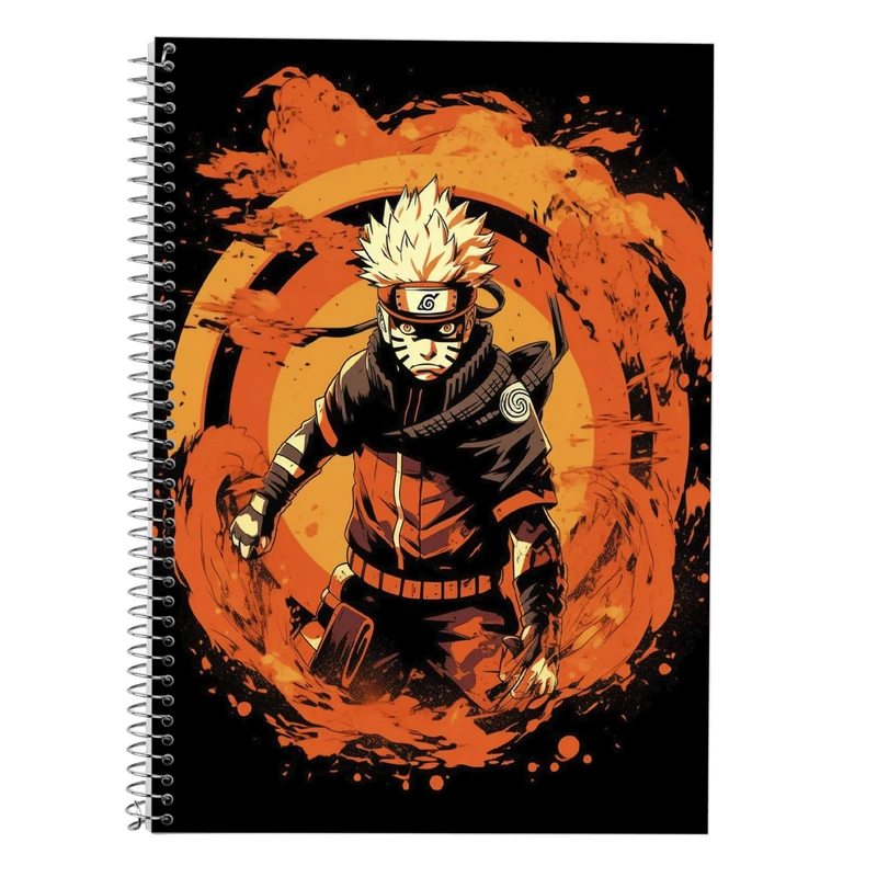 دفتر زبان 50 برگ مدوپد مدل دوخط طرح نارتو narto کد DF10620