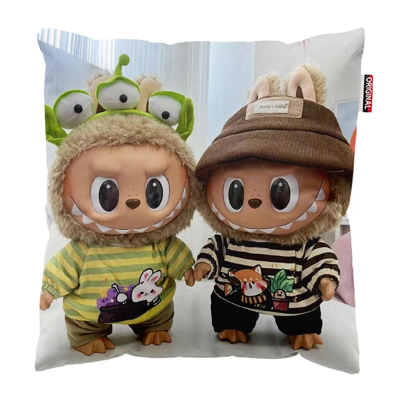 کوسن پاد آفرین مدل عروسک لبوبو کد PK401817 سایز 40*40 سانتی متر