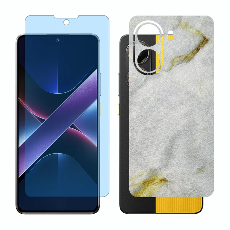 محافظ صفحه نمایش مات آنتی بلو گلس مدل Together مناسب برای گوشی موبایل شیائومی Poco X7 Pro به همراه برچسب پوششی پشت گوشی