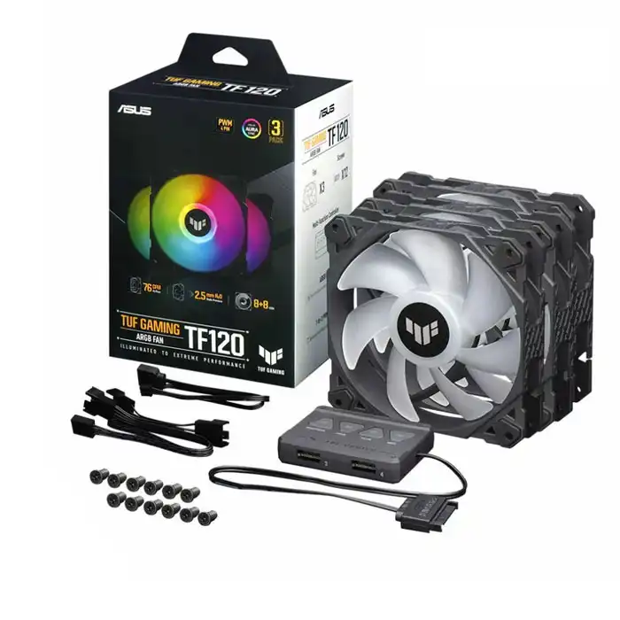 فن کیس ایسوس مدل TF120 ARGB بسته 3 عددی