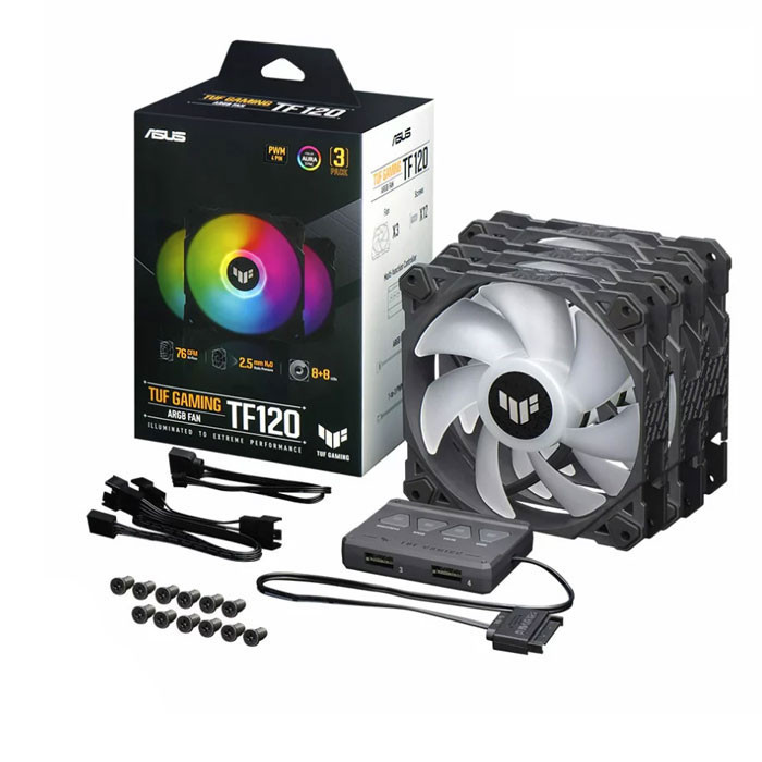 فن کیس ایسوس مدل TF120 ARGB بسته 3 عددی