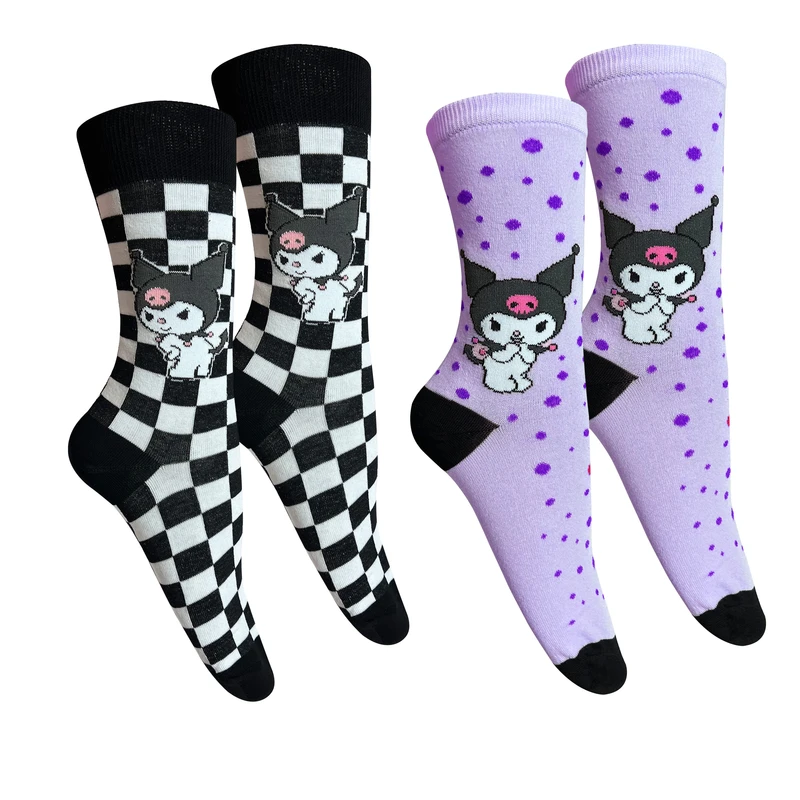 جوراب ساق بلند زنانه تن پوش هنگامه مدل پنبه کرومی بسته 2 عددی