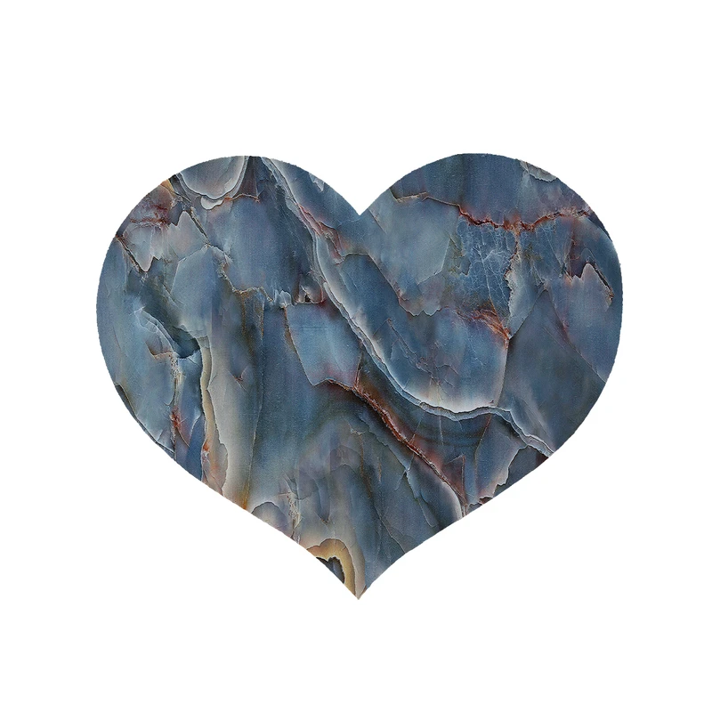 پادری مدل قلب طرح سنگ کد 5416 سایز 90x90 سانتی متر 