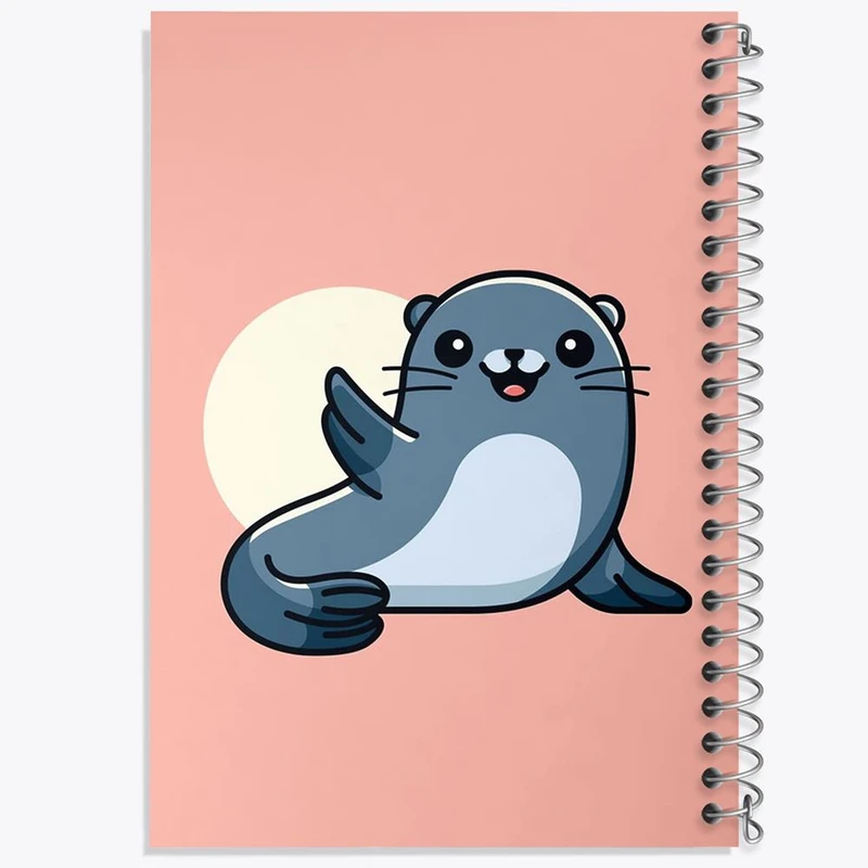 دفتر نت موسیقی 50 برگ خندالو مدل حیوانات آبزی شیر دریایی کد 28161