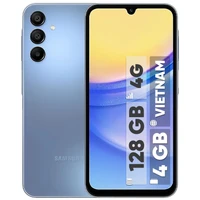 گوشی موبایل سامسونگ مدل Galaxy A15 دو سیم کارت ظرفیت 128 گیگابایت و رم 4 گیگابایت به همراه شارژر 15وات سامسونگ - ویتنام