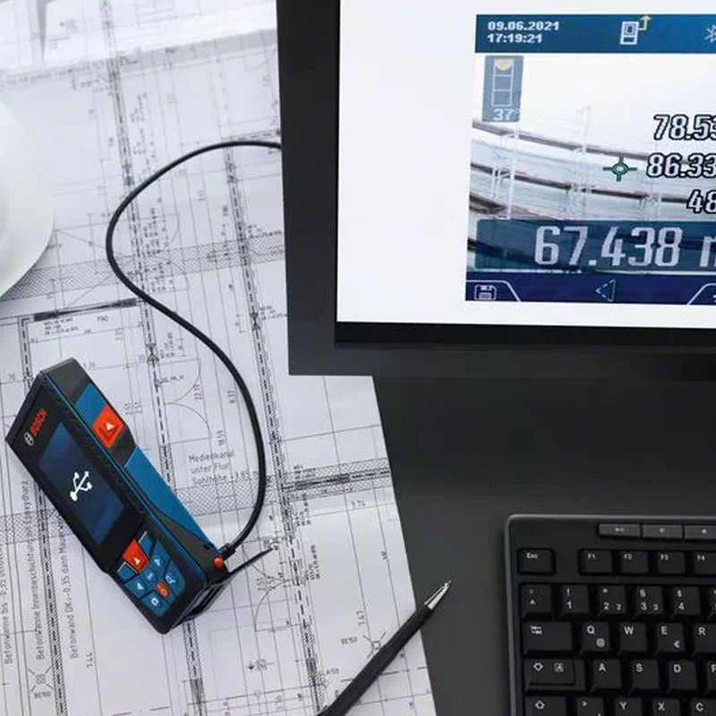 متر لیزری بوش مدل دوربین دار هوشمند حرفه ای GLM 150-27 C