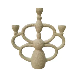 جاشمعی مدل تکسچری مدرن مینیمال کد 03 مناسب برای شمع مخروطی