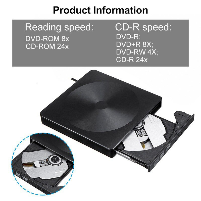 درایو DVD/RW اکسترنال مدل POP-CIRCLE TYPE-C/USB