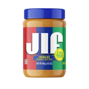 کره بادام زمینی کرانچی جی ال اف - 400 گرم