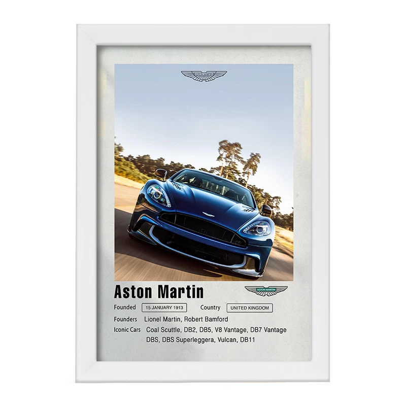 تابلو خندالو مدل ماشین آستون مارتین (Aston Martin) کد F11950