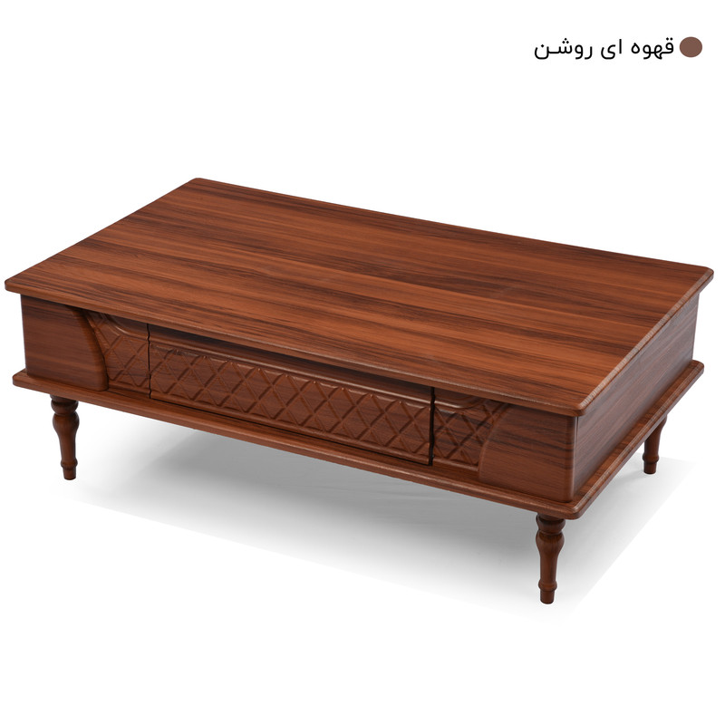 میز پذیرایی میز چوب مدل الماس مجموعه 4 عددی