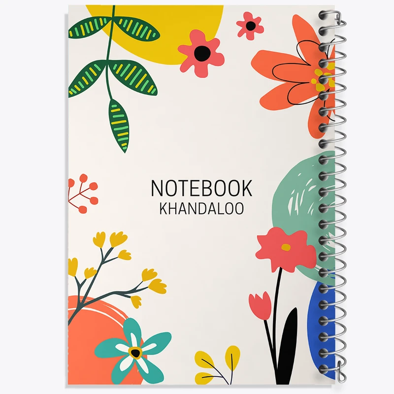 دفتر لیست خرید 50 برگ خندالو طرح مینیمال گل کد N1331