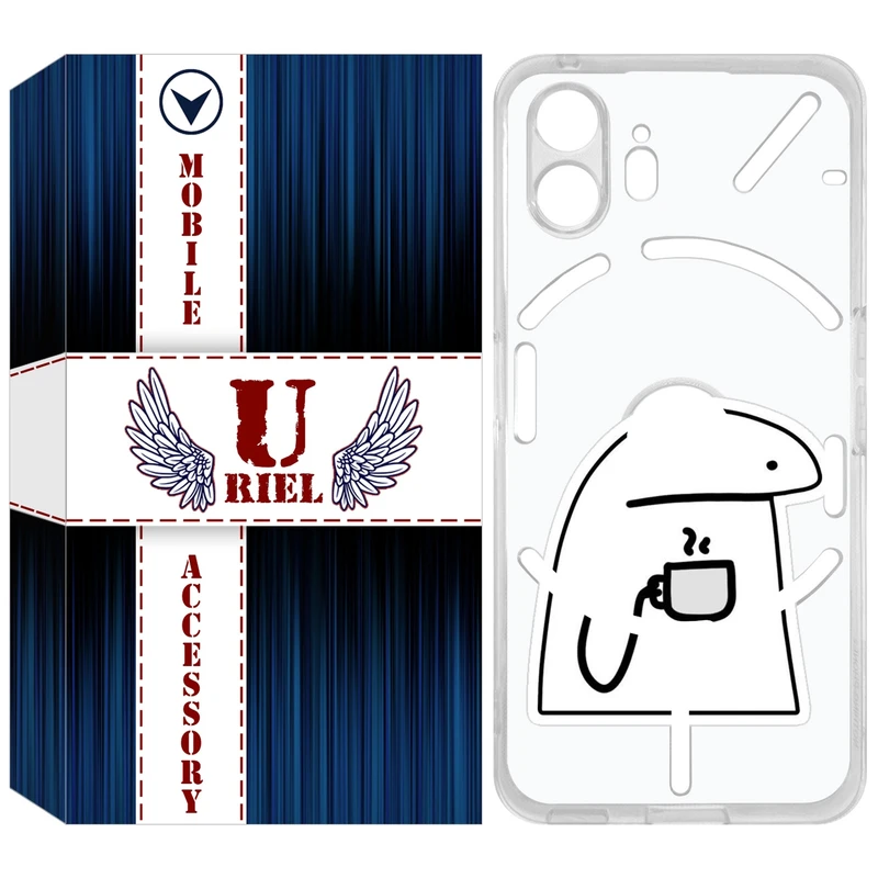 کاور یوریل مدل Clear کد 79 طرح پوکرفیس مناسب برای گوشی موبایل ناتینگ فون 2