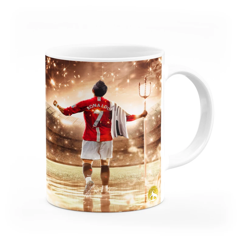 ماگ هومرو طرح تیم باشگاه فوتبال منچستر یونایتد کریستیانو رونالدو مدل MG4924