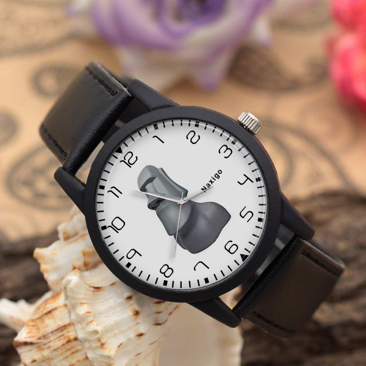 ساعت مچی عقربه ای ناکسیگو مدل کاکا سنگی کد LF14308 ساعت مچی عقربه ای ناکسیگو مدل کاکا سنگی کد LF14308