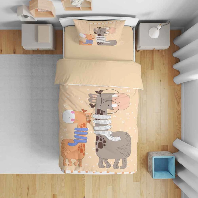 سرویس روتختی نوپه هوم مدل  زرافه T5947 تک نفره 5 تکه