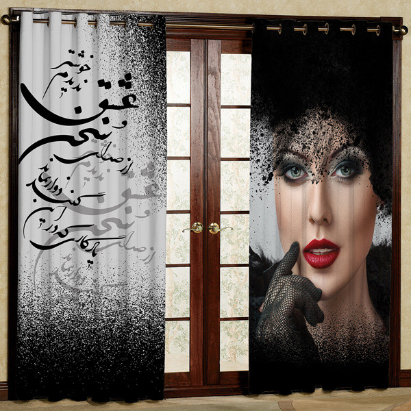 پرده پانچی کد 5699 سایز 280x140 سانتی متر