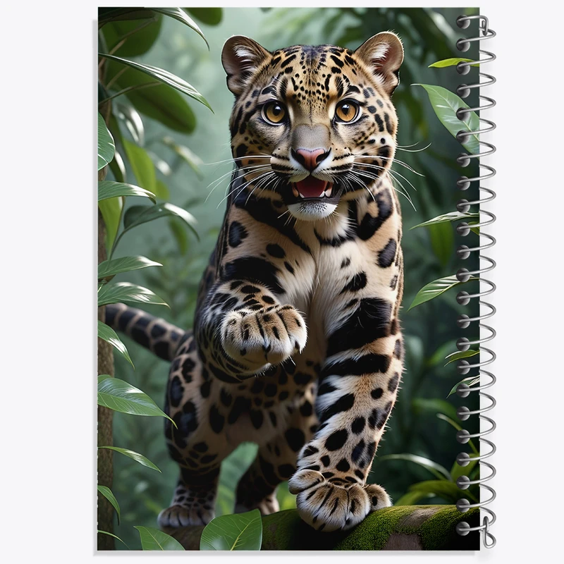 دفتر نقاشی 50 برگ خندالو طرح پلنگ کد N5058