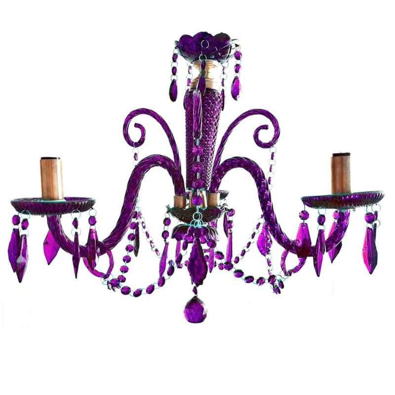 لوستر چهار شعله مدل رنگین‌کمان