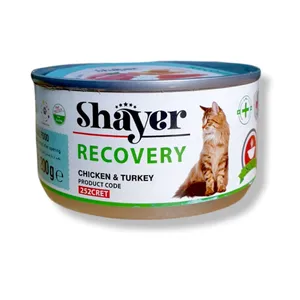 کنسرو گربه شایر مدل Chicken_Turkey وزن 200 گرم بسته 16 عددی