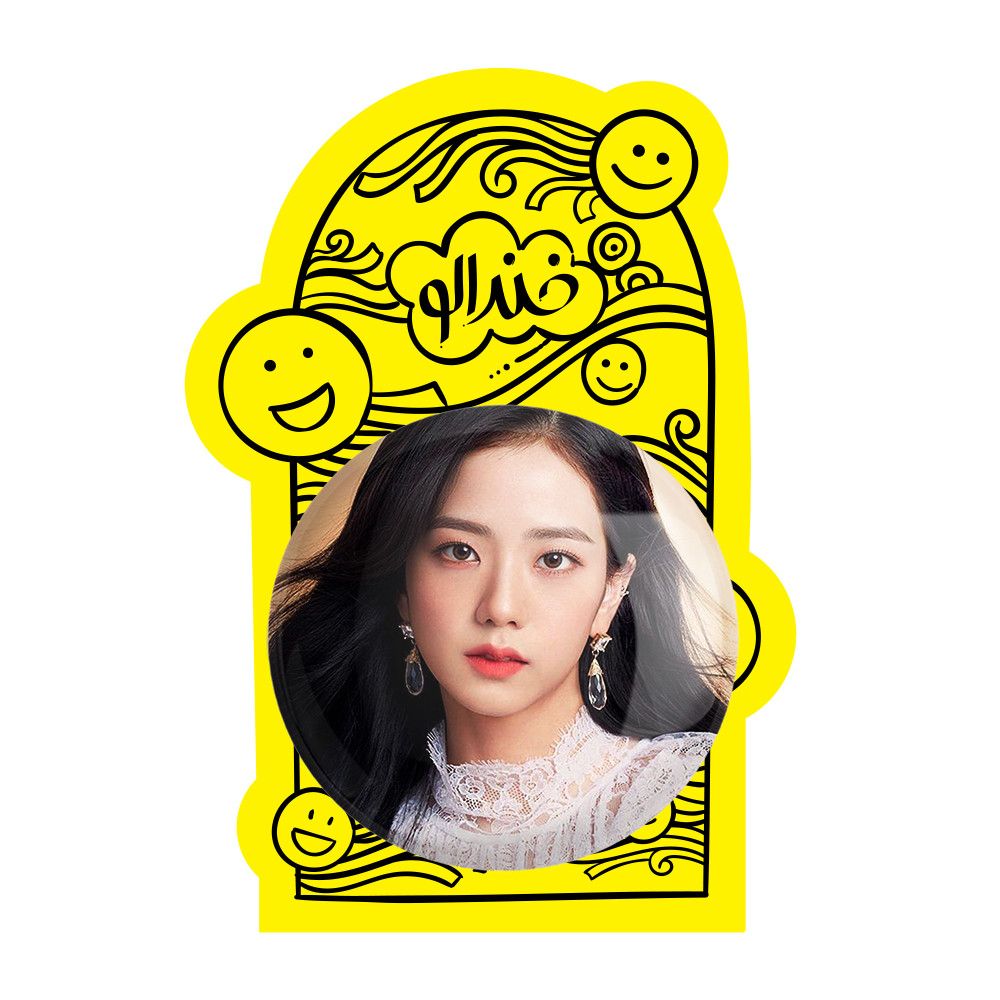 آینه جیبی خندالو مدل جیسو گروه بلک پینک Black Pink  کد 3094