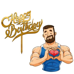 تاپر تزیین کیک مدل ورزشکار کد m3 مجموعه 2 عددی