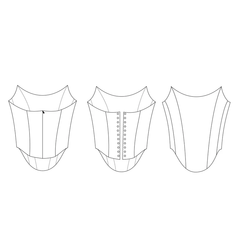 الگو خیاطی مدل تاپلکس شاخی سایز 34 تا 54