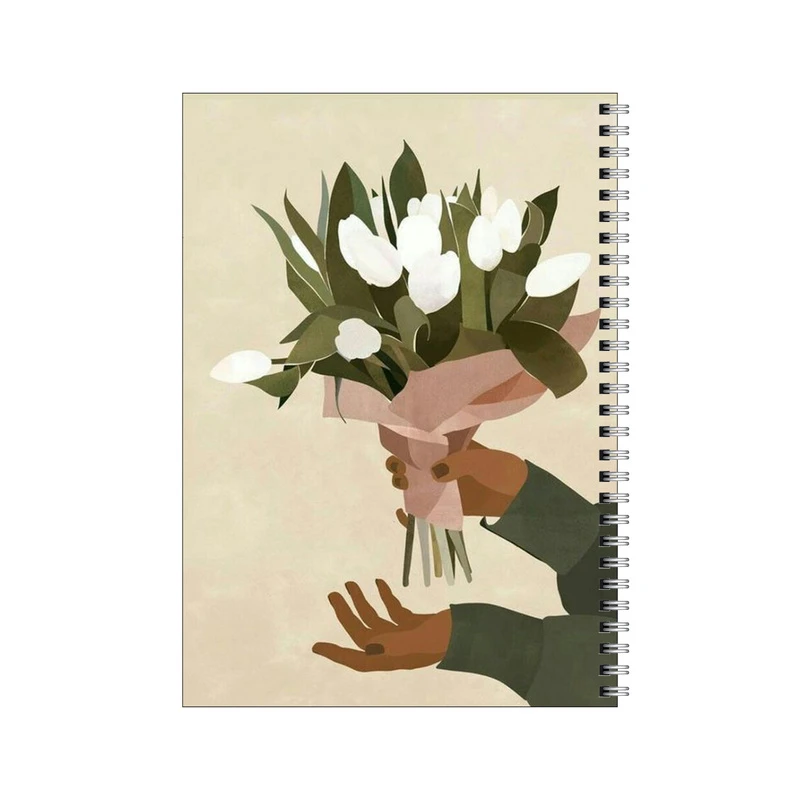 دفتر مشق 50 برگ بامبیلیپ طرح دسته گل کد 2441746