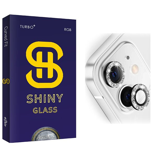 محافظ لنز دوربین آتوچبو مدل Shiny رینگی نگین دار مناسب برای گوشی موبایل اپل iPhone 12 Mini