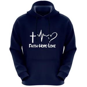 هودی زنانه مدل ضربان قلب F274 رنگ سرمه ای