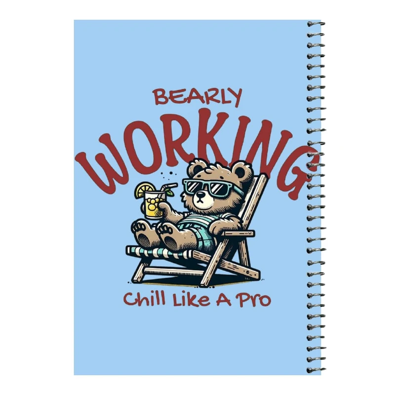 دفتر مشق 80 برگ اس جی مدل خرس و آفتاب     