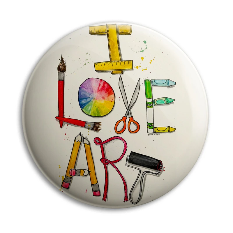 پیکسل مدل پرمانه طرح I Love Art کد:pm.5815