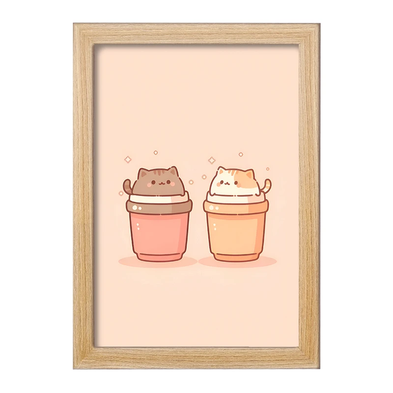 تابلو خندالو مدل گربه های بامزه کد F5549